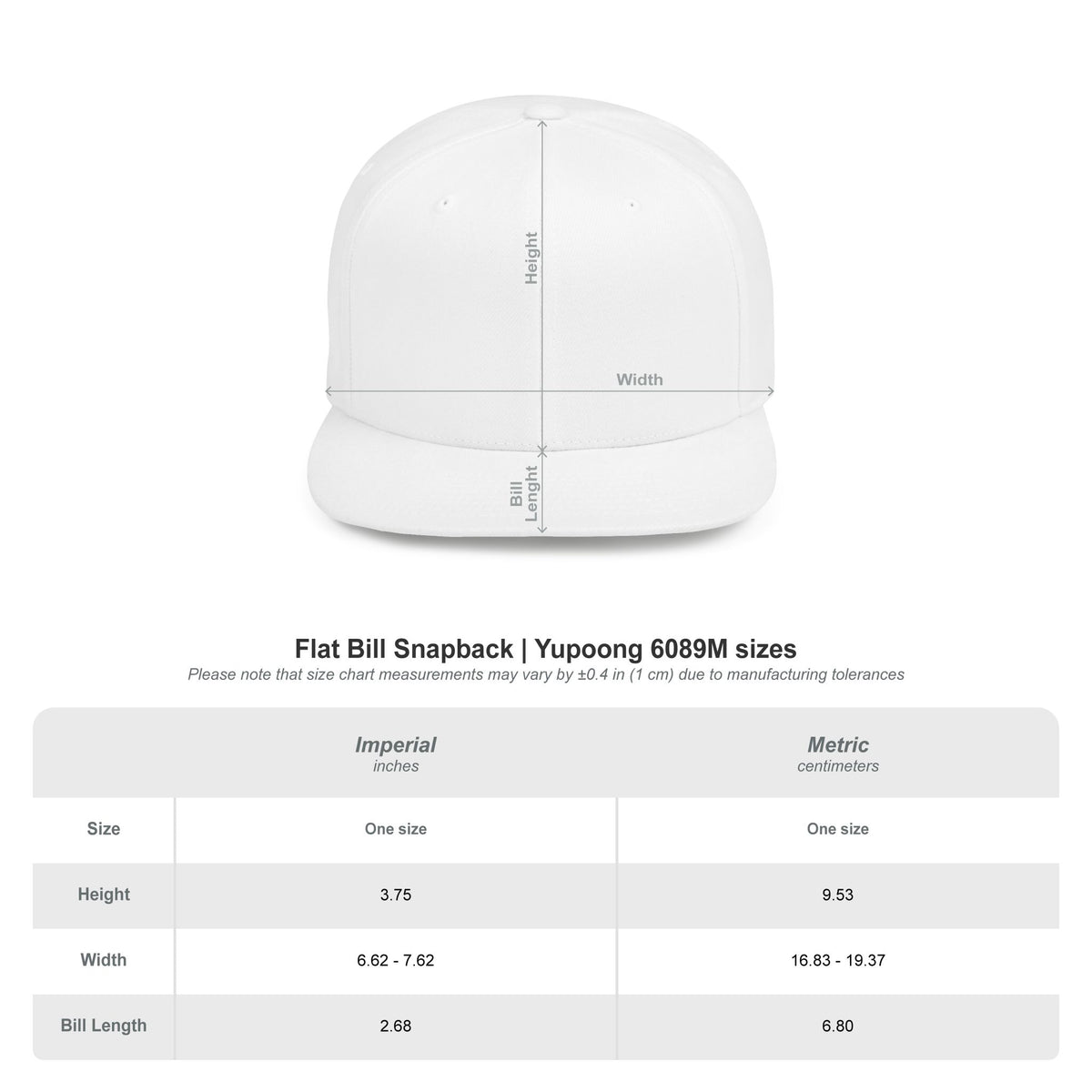 Boddiny Move With Purpose Flat Bill Snapback – White