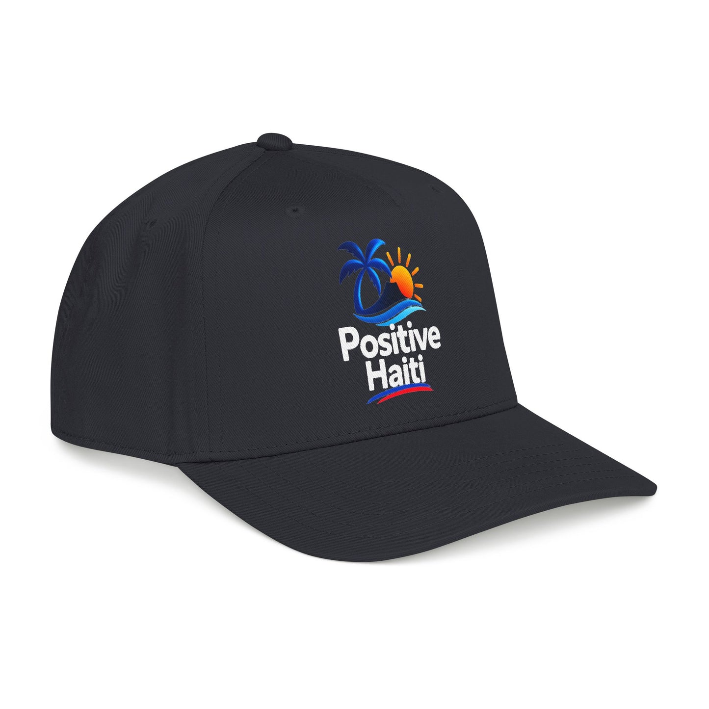 Positive Haiti Mid Profile Baseball Cap - Tropical Logo