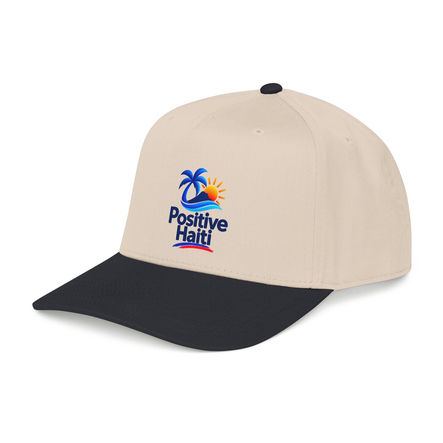 Positive Haiti Mid Profile Baseball Cap - Tropical Logo
