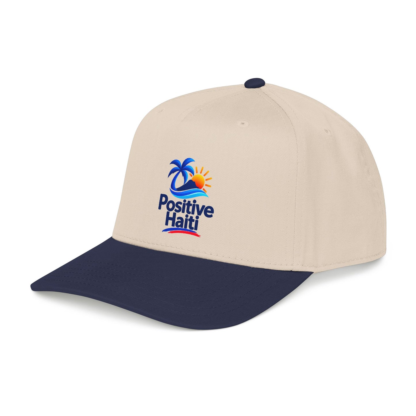 Positive Haiti Mid Profile Baseball Cap - Tropical Logo