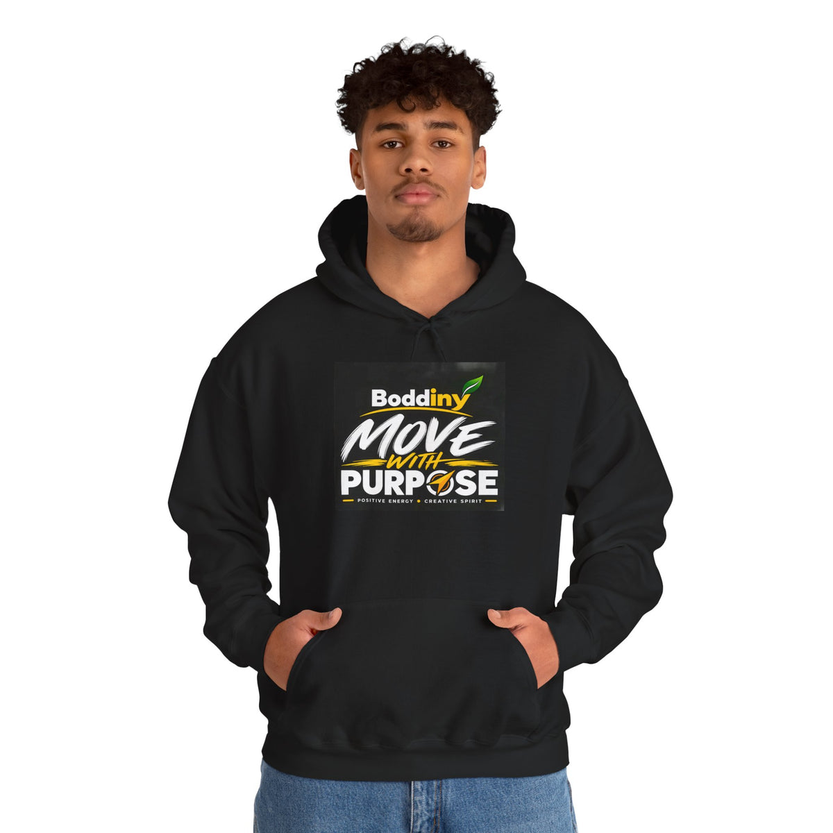 Boddiny Move With Purpose Hoodie | Unisex Heavy Blend Sweatshirt