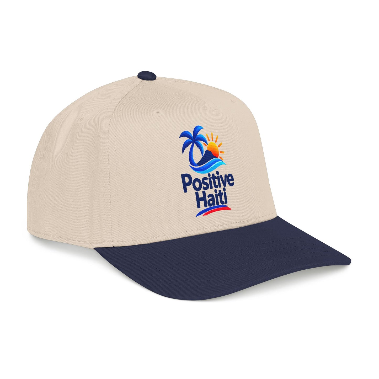 Positive Haiti Mid Profile Baseball Cap - Tropical Logo