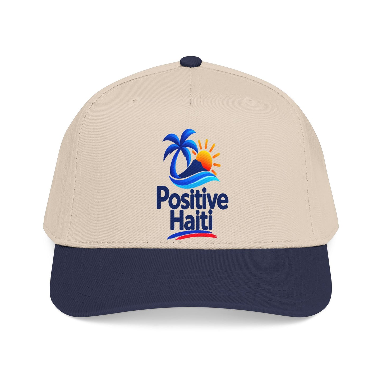 Positive Haiti Mid Profile Baseball Cap - Tropical Logo