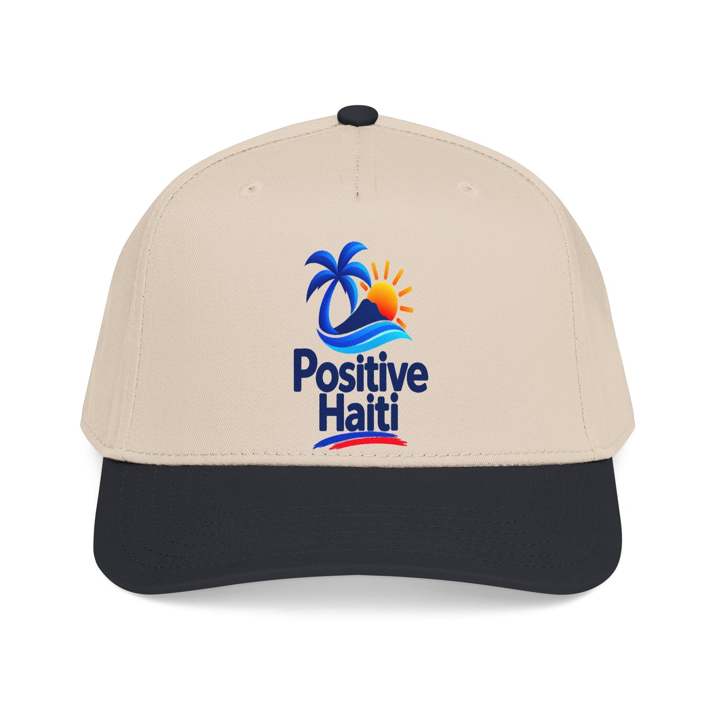 Positive Haiti Mid Profile Baseball Cap - Tropical Logo