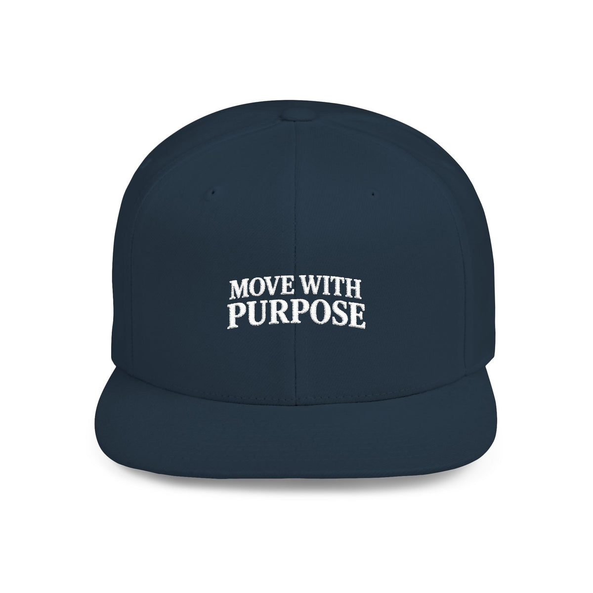 Boddiny Move With Purpose Flat Bill Snapback – Black & Navy