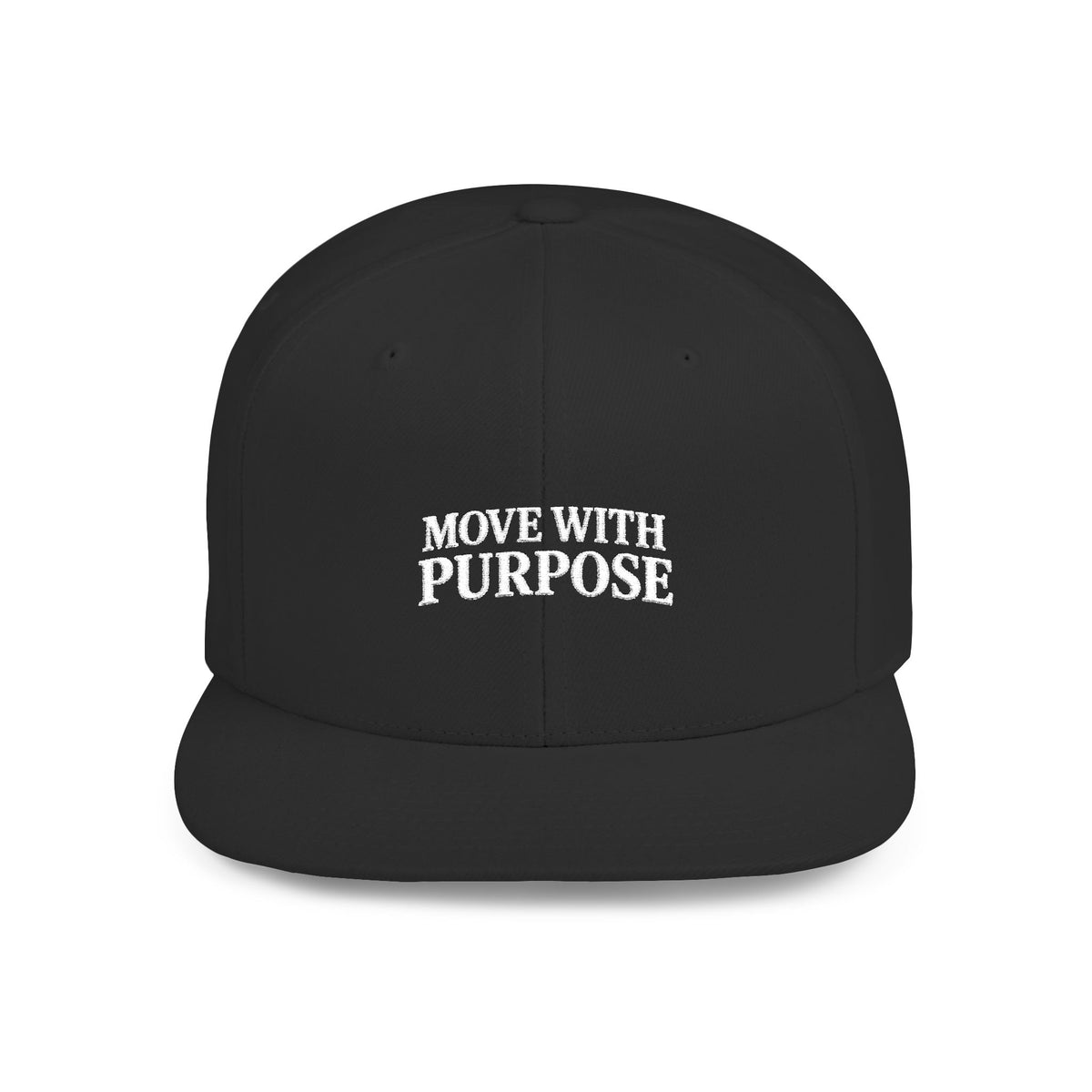 Boddiny Move With Purpose Flat Bill Snapback – Black & Navy